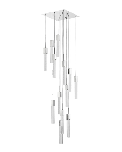 Finesse Decor Sparkling Night Chandelier In Silver