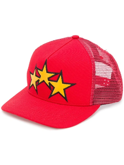 Amiri Star Trucker Hat In Red