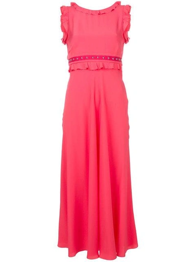 Red Valentino Sleeveless Studded Dress - Pink