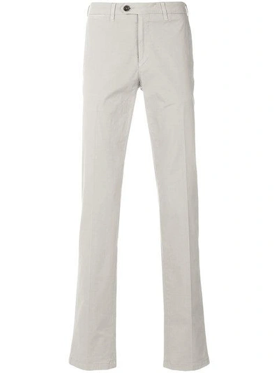 Canali Classic Chinos In Grey