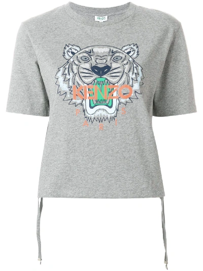 Kenzo Tiger Grey Cotton T-shirt