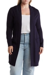 By Design Long Tunic Length Cardigan In Navy Blazer