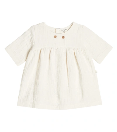 1+ In The Family Baby Enea Cotton-blend Dress In Ivory