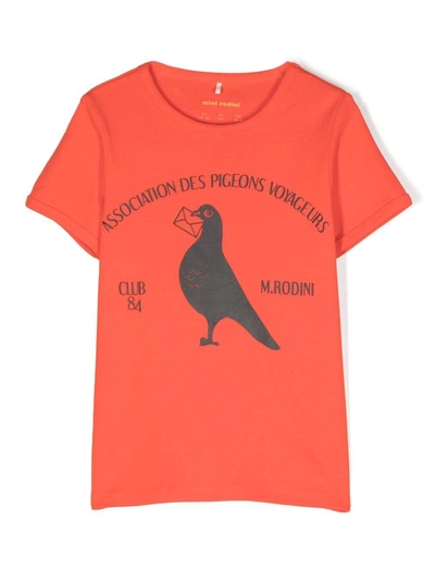 Mini Rodini Kids' Graphic T-shirt Red