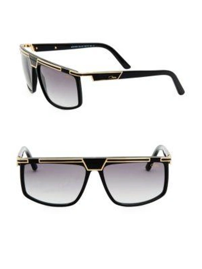 Cazal 62mm Oversized Bar-top Sunglasses In Black