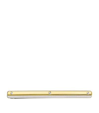 Cartier Mens Gold And Steel Santos De Stainless-steel Tie Clip
