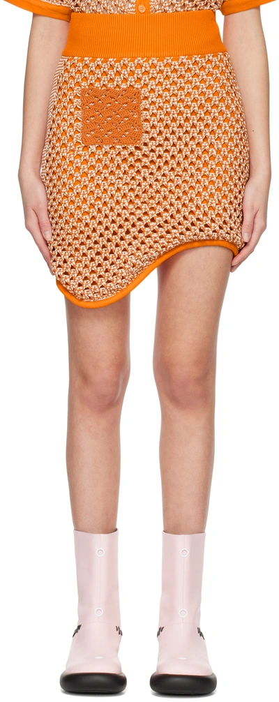 Ph5 Orange Bozo Miniskirt