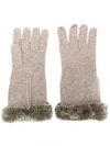 N•peal N.peal Finger-less Gloves - Brown