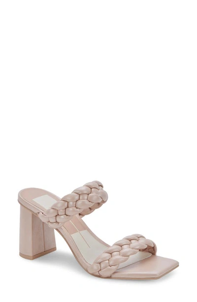 Dolce Vita Paily Braided Sandal In Beige Patent Stella