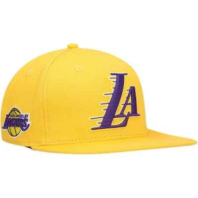Pro Standard Gold Los Angeles Lakers Team Logo Snapback Hat