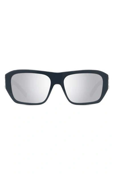 Givenchy 4g 56mm Square Sunglasses In Gray/smoke