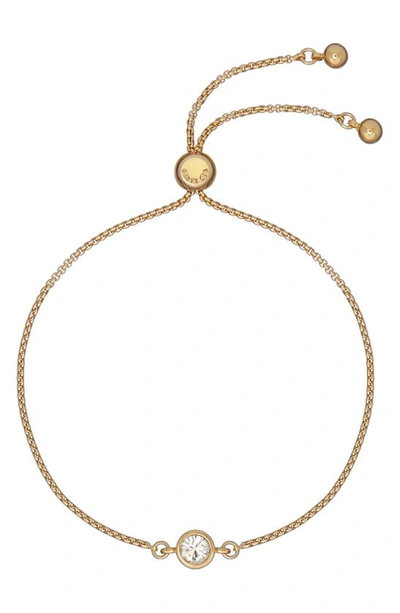 Ted Baker Sarsa Crystal Slider Bracelet In Gold Tone Clear Crystal