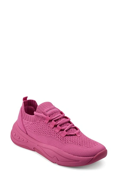 Easy Spirit Power Lace-up Sneaker In Dark Pink
