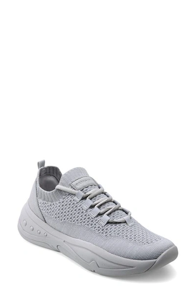 Easy Spirit Power Lace-up Trainer In Light Grey