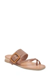 Dolce Vita Perris Sandal In Cafe Embossed Leather