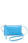 Hobo Jewel Leather Crossbody Bag In Tranquil Blue