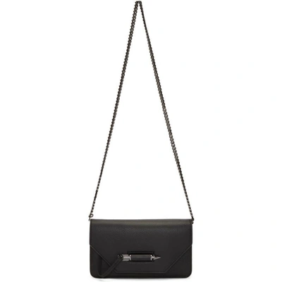 Mackage Black Zoey-c Wallet Chain Bag In Black/gunme