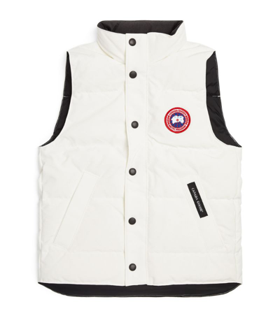 Canada Goose Kids Vanier Gilet (7-12 Years) In N.star Wh