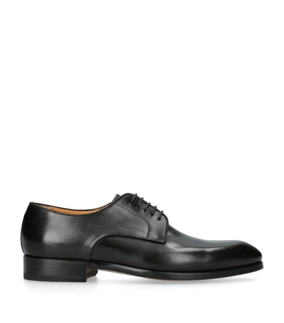 Magnanni Leather Derby Shoes In Black