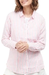 Barbour Marine Buttoned Long Sleeved Shirt In Pink Punch