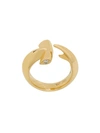 Stephen Webster 18kt Yellow Gold Hammerhead Diamond Ring In Metallic