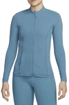 Nike Women's  Yoga Dri-fit Luxe Fitted Jacket In Blue
