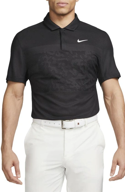 Nike Men's Dri-fit Adv Tiger Woods Golf Polo In Black
