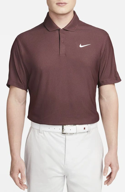 Nike Dri-fit Tiger Woods Piqué Golf Polo In Red