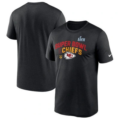 Nike Men's Dri-fit Super Bowl Lvii Bound (nfl Kansas City Chiefs) T-shirt In Black