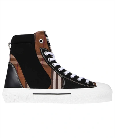 Burberry Vintage Check Sneakers In Black