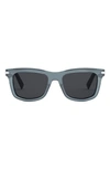 Dior 53mm Square Sunglasses In Grey Smoke