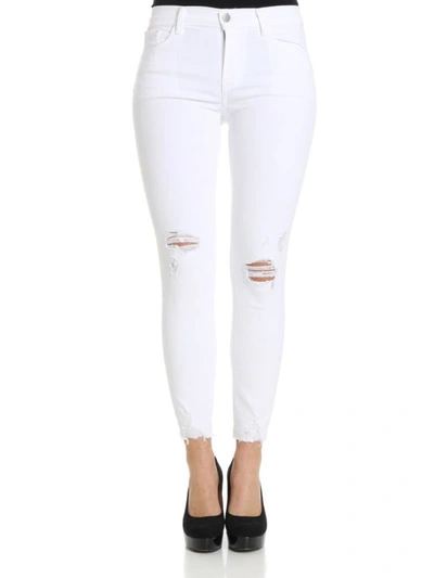 J Brand Capri Jeans In White