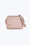 Marc Jacobs The Mini Squeeze Leather Crossbody Bag - Pink In Dusty Blush Pink/gold