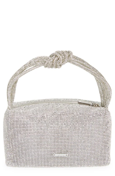 Cult Gaia Sienna Mini Embellished Top-handle Bag In Clear