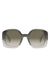Fendi Ff Square Acetate Sunglasses In Dark Brown