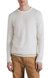 Rag & Bone Men's Harvey Two-tone Knit T-shirt In Ivory