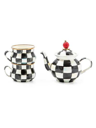 Mackenzie-childs Courtly Check Tea Party Set