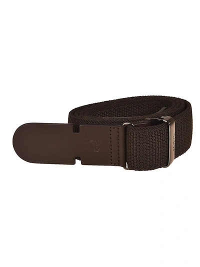Tod's Belt In Canvas And Leather - Brown