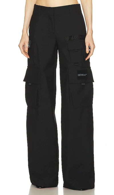 Off-white Toybox Dry Multipocket Trousers In Black