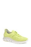 Johnston & Murphy Activate U-throat Knit Sneaker In Lime Knit/ Nylon