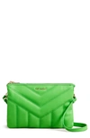 Ted Baker Ayasini Quilted Leather Crossbody Bag In Green