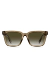 Marc Jacobs 54mm Gradient Square Sunglasses In Beige/ Green Shaded