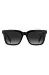 Marc Jacobs 54mm Gradient Square Sunglasses In Black/ Grey Shaded