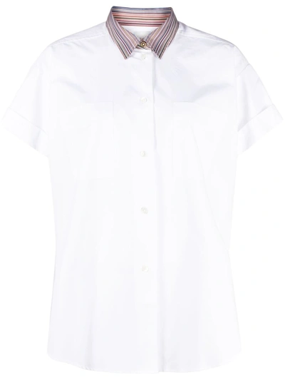 Paul Smith Short-sleeve Polo Shirt In White
