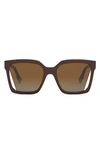 Fendi Way 55mm Square Sunglasses In Brown