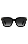 Marc Jacobs 52mm Gradient Square Sunglasses In Black/gray Gradient