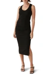 Michael Stars Ulla Sleeveless Midi Dress In Black