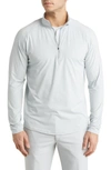 Swannies Hayes Half Zip Golf Pullover In Cloud Heather