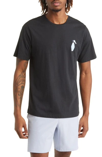 Swannies Motel Key Graphic Tee In Black