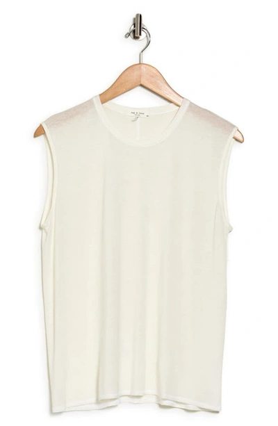 Rag & Bone Michal Muscle Tank In White